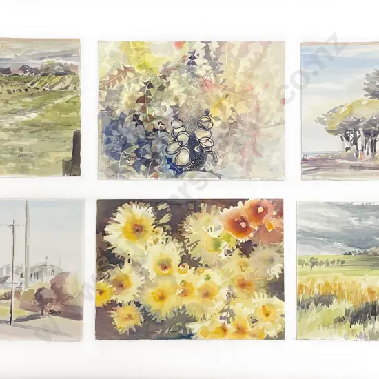 Les Finch (1940 - 2020) -  Six Watercolours (Unframed)