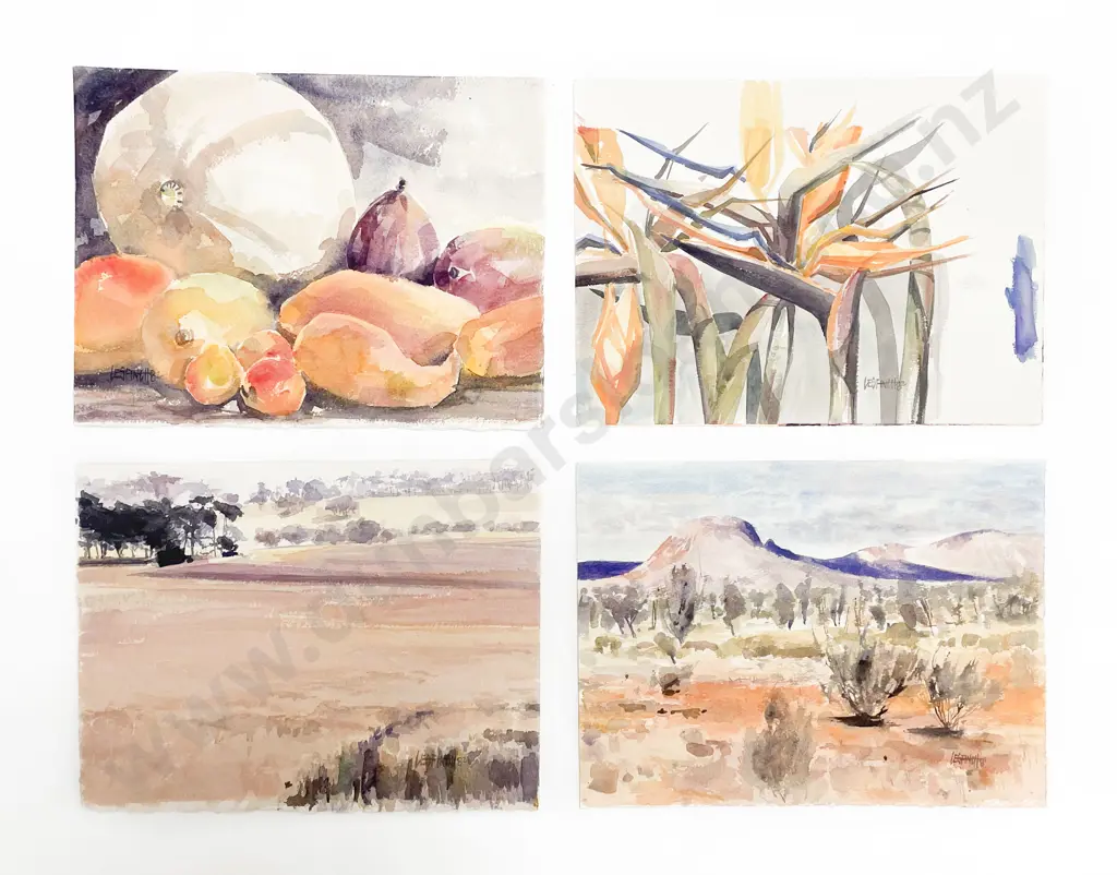 Les Finch (1940 - 2020) -  Four Watercolours (Unframed) Image 1++