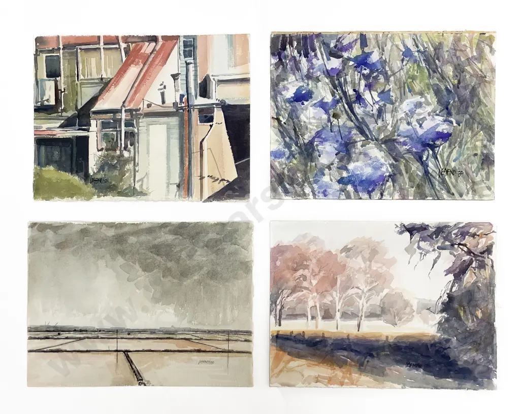 Les Finch (1940 - 2020) -  Four Watercolours (Unframed) Image 1++