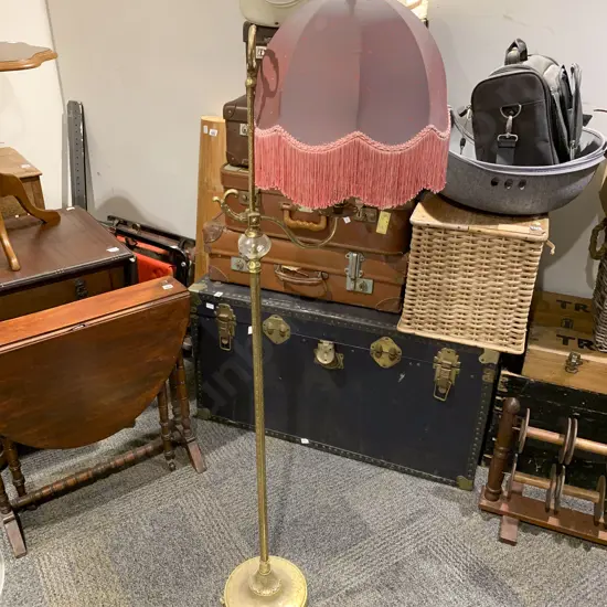 Brass Single Branch Standing Lamp