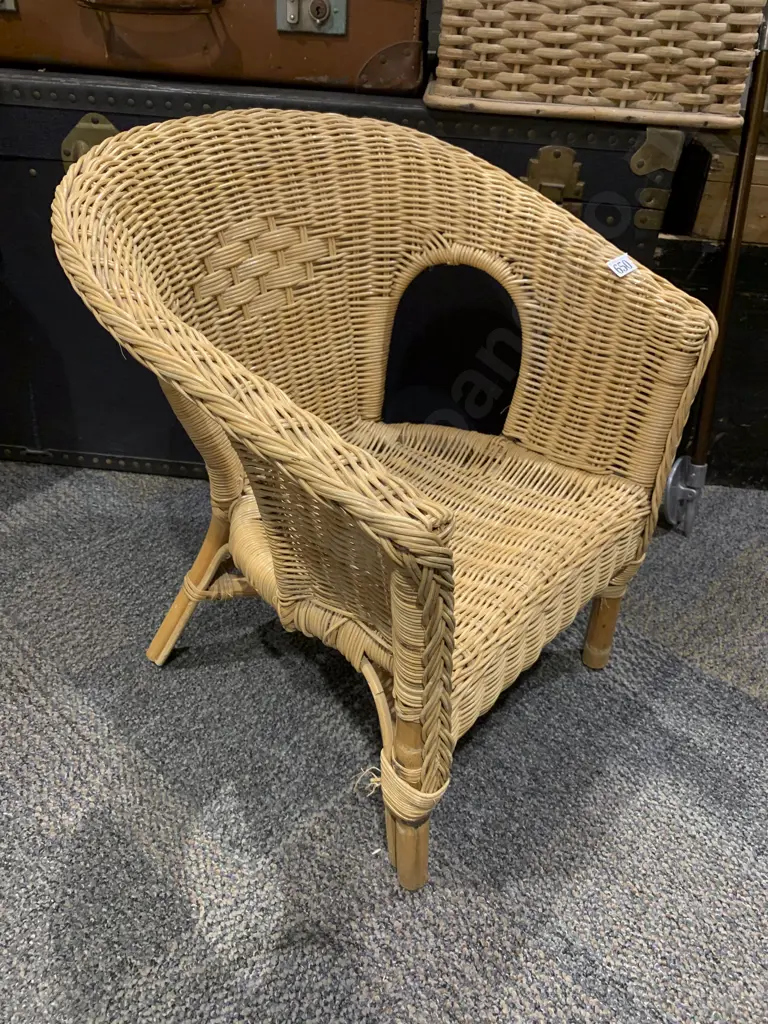 Rattan Child's Chair Image 1++