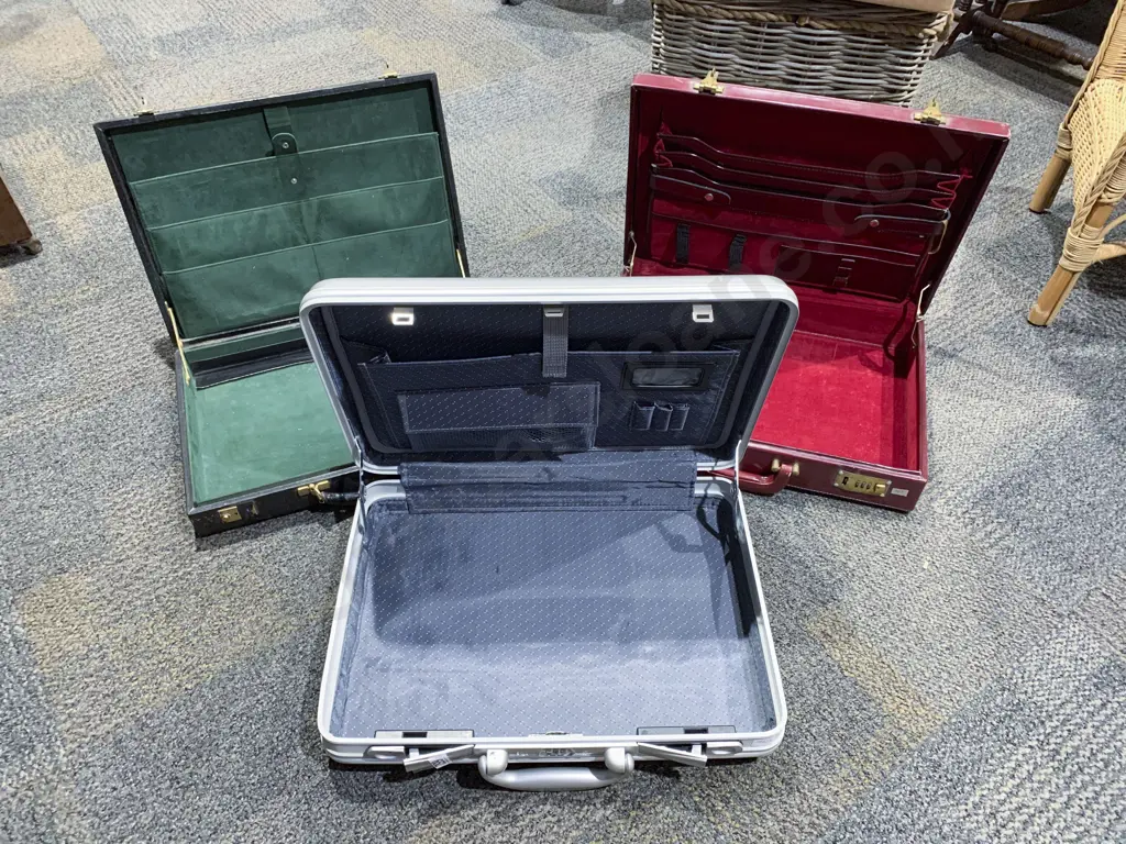 Three Assorted Briefcases Image 1++