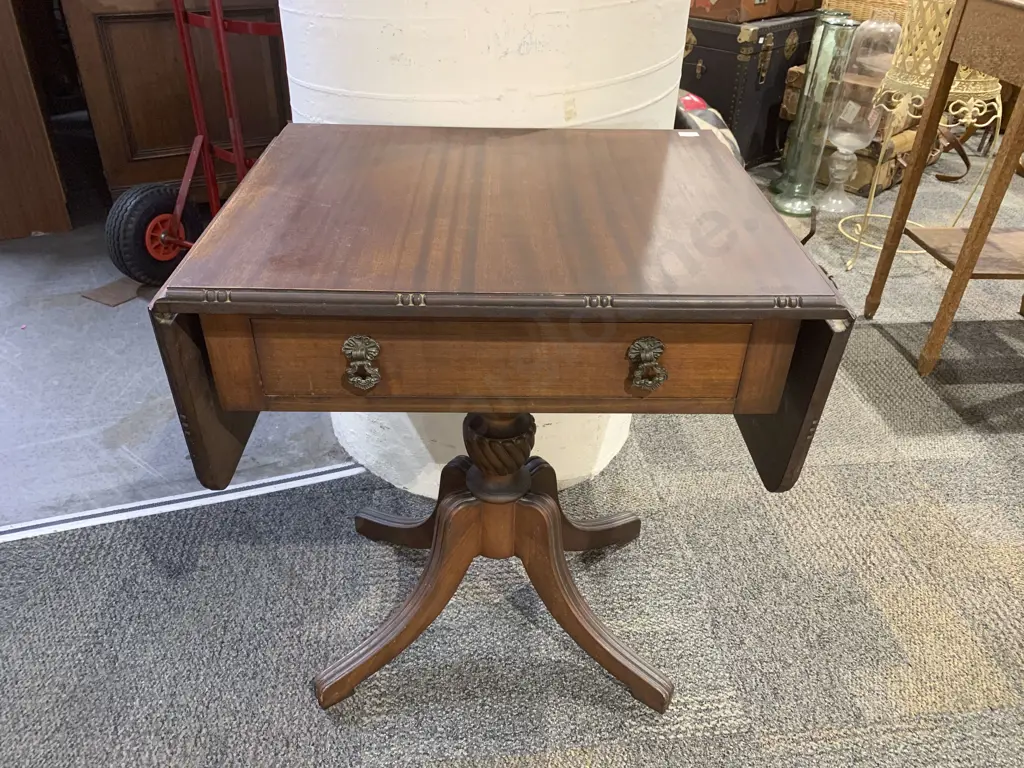 Regency Style Mahogany Sofa Table Image 1++