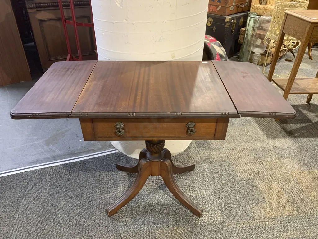 Regency Style Mahogany Sofa Table Image 1++
