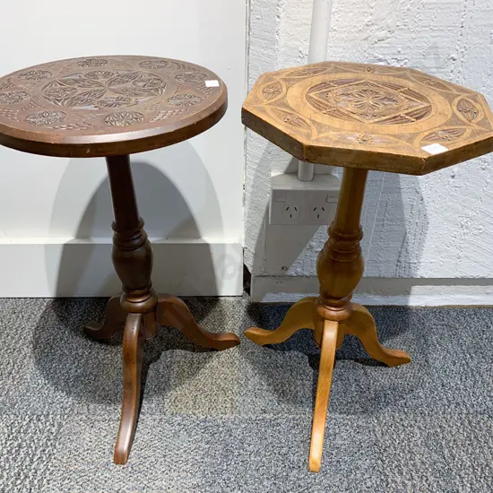 Two Tripod Base Wine Tables