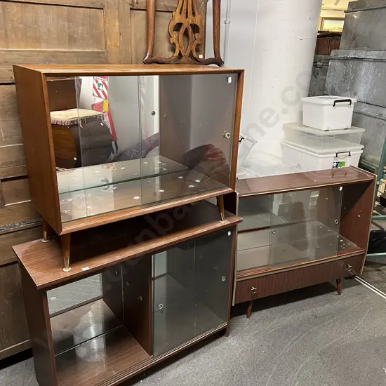 Two Mid C20th China Cabinets and other China Cabinet