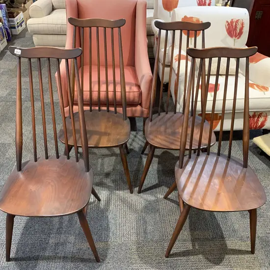 Set of Four Ercol "Goldsmith" Dining Chairs