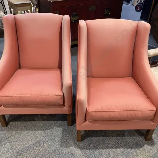 Pair of Sloping Armchairs