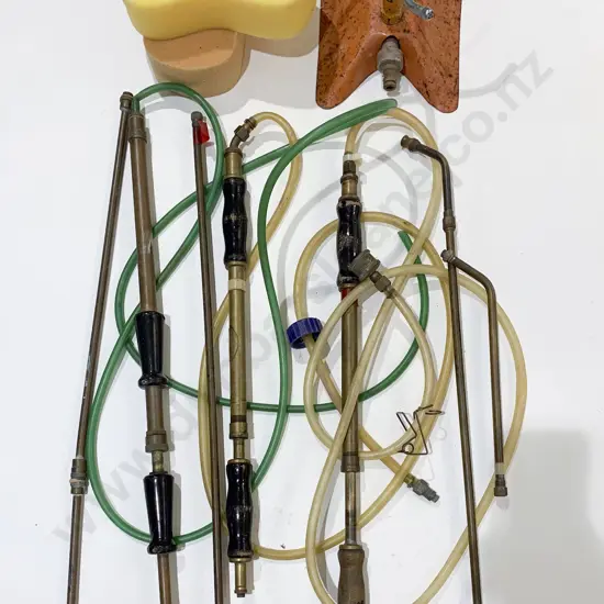 Vintage Brass Garden Sprayer in Canvas Bag