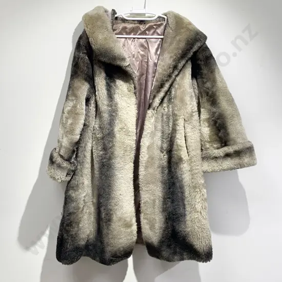 Vintage Faux Fur Three Quarter Length Jacket