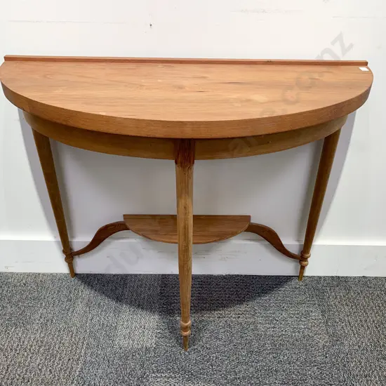 D Shaped Hall Table