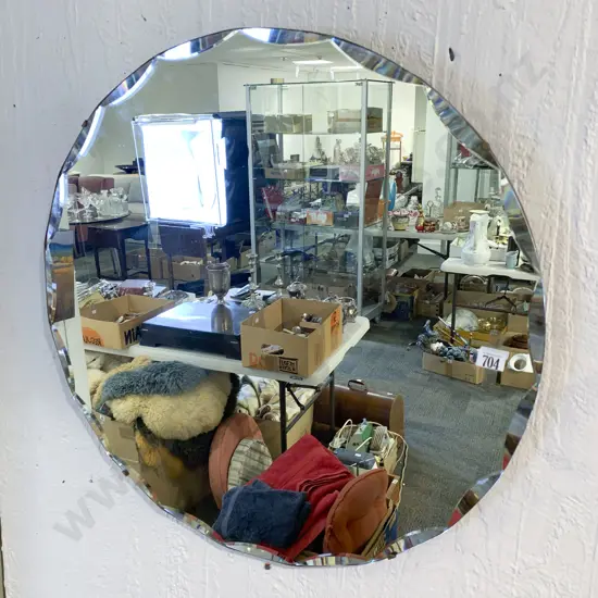 Circular Bevell Edged Wall Mirror