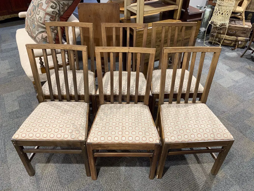 Set Of 6 Geo III Style Dining Chairs Image 1++