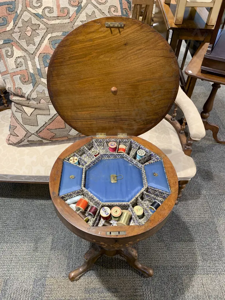 Victorian Sewing Table Image 1++