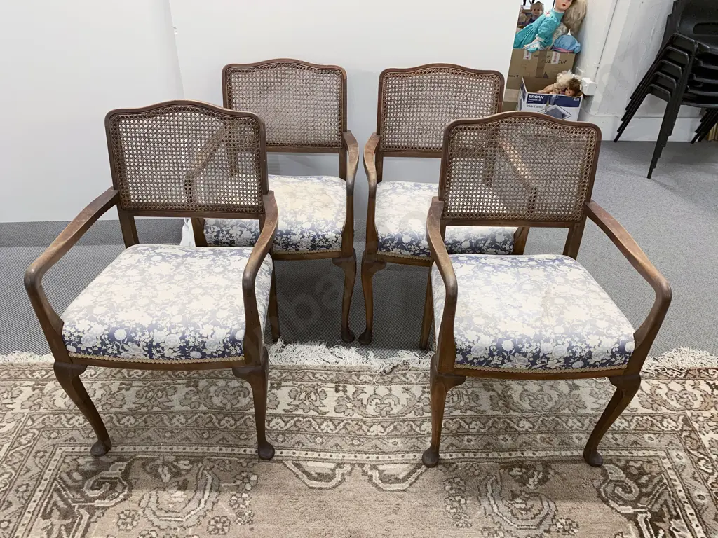 Four Mahogany Wycombe Backed Armchairs Image 1++