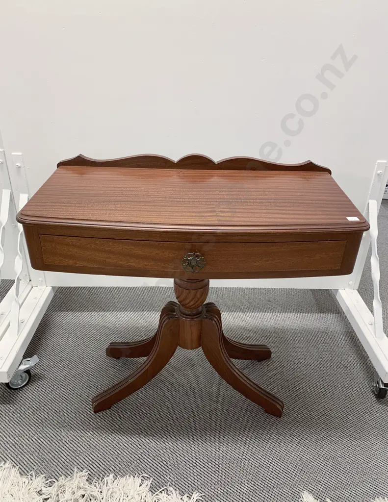 Mahogany Single Drawer Hall Table Image 1++
