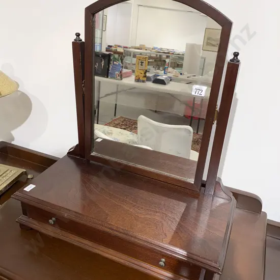 Mahogany Toilet Swing Mirror