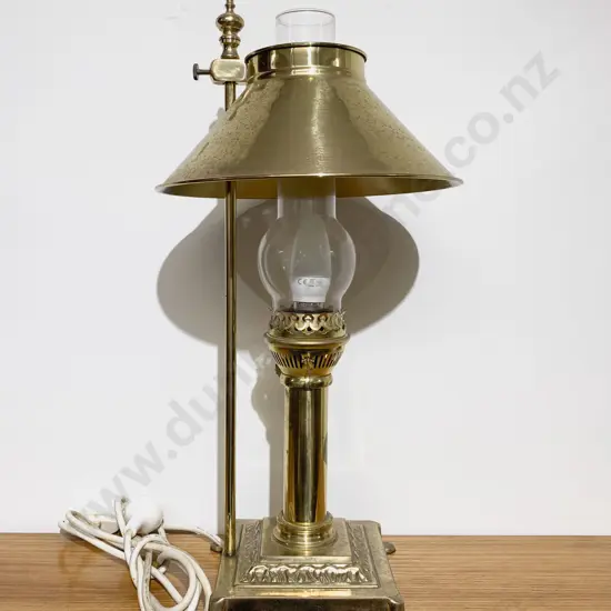 Brass Electrified Kerosene Lamp