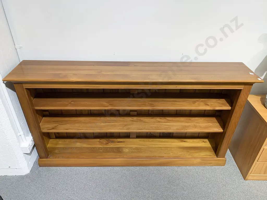 Low Rimu Open Bookcase Image 1++