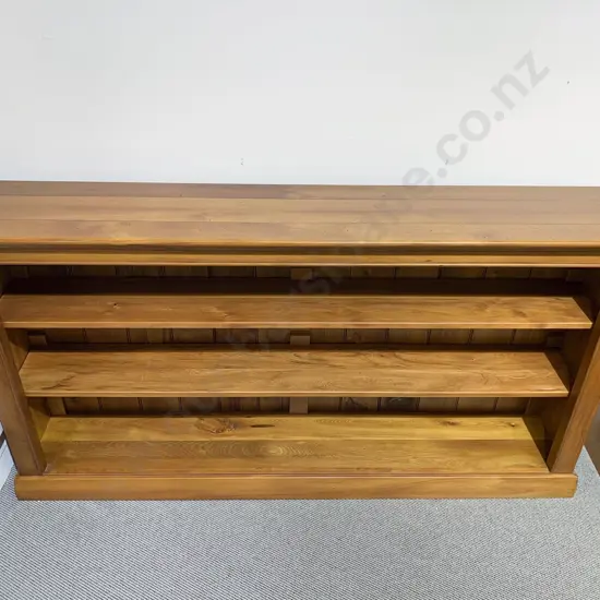 Low Rimu Open Bookcase