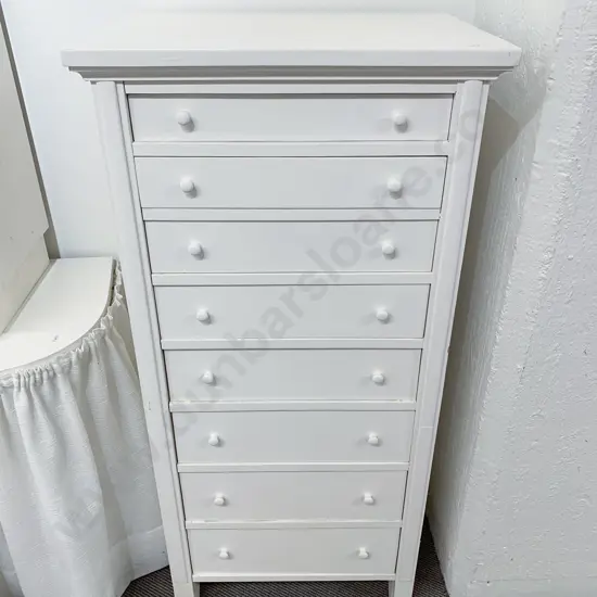 Painted Slender Drawer Tallboy