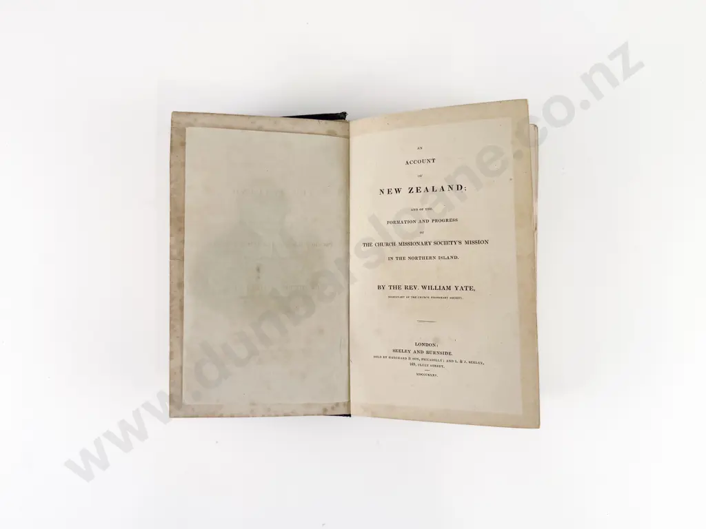Yate Rev William - An Account of New Zealand 1835 Image 1++