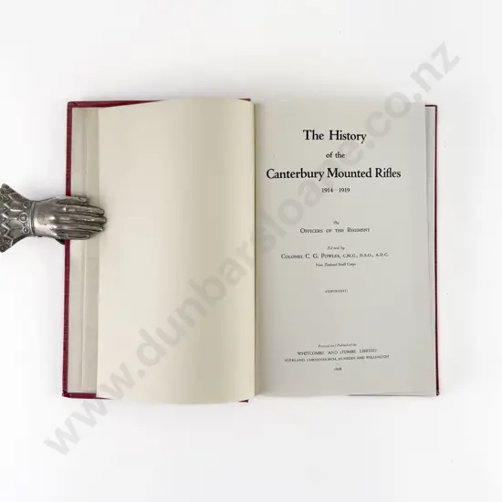 Powles Colonel C Guy - The History of the Canterbury Mounted Rifles 1914-1919