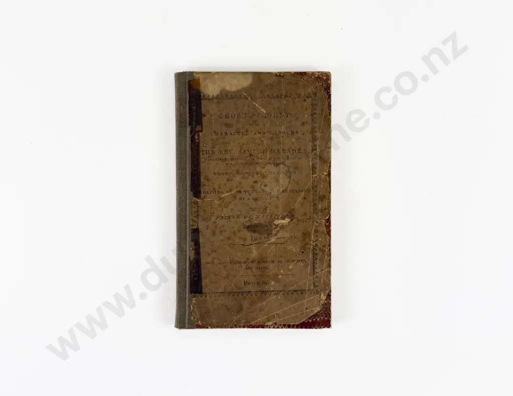 (-) A Short Account of the Character And Labours of Samuel Marsden Image 1++