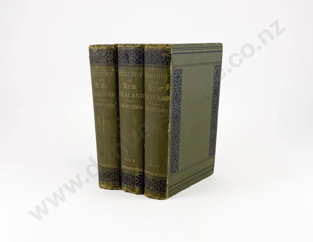 Rusden G W - History of New Zealand (3 Volumes) Image 1++