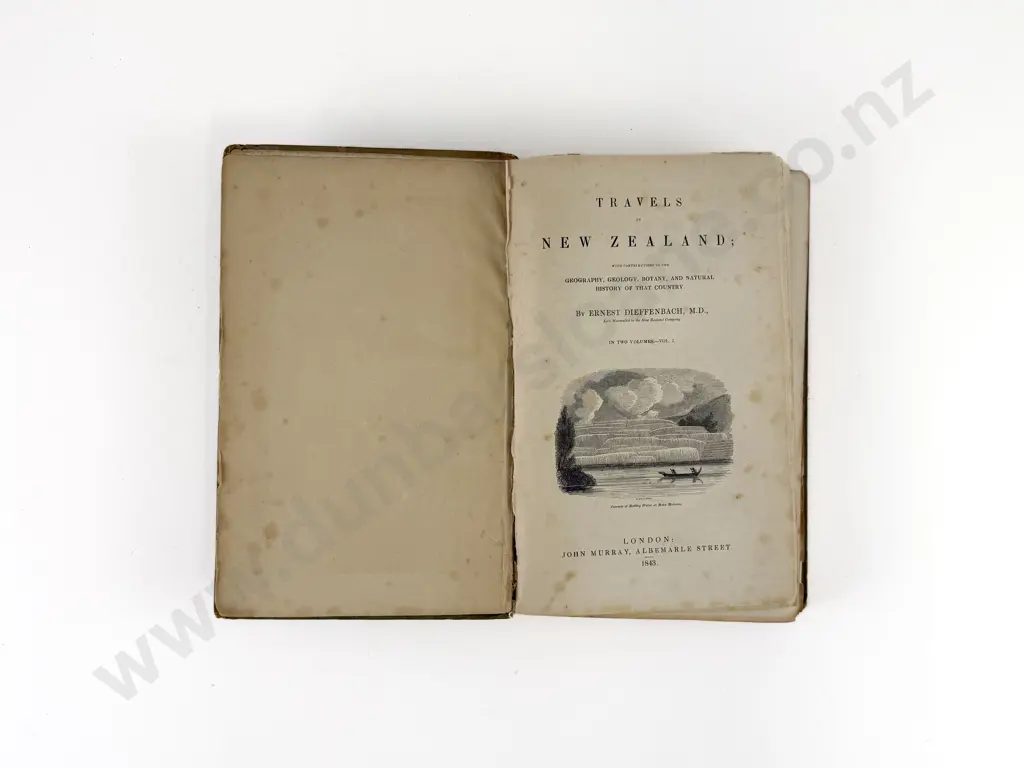 Dieffenbach Ernest - Travels in New Zealand (2 Volumes) Image 1++
