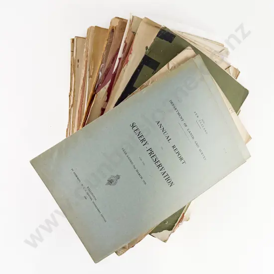Collection Of Department Of Lands And Surveys NZ Annual Reports Circa 1900-1929