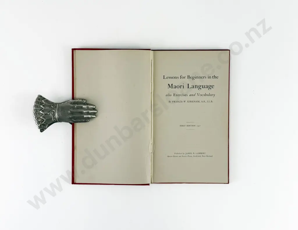Kirkham Francis W - Lessons for Beginners in the Maori Language Image 1++