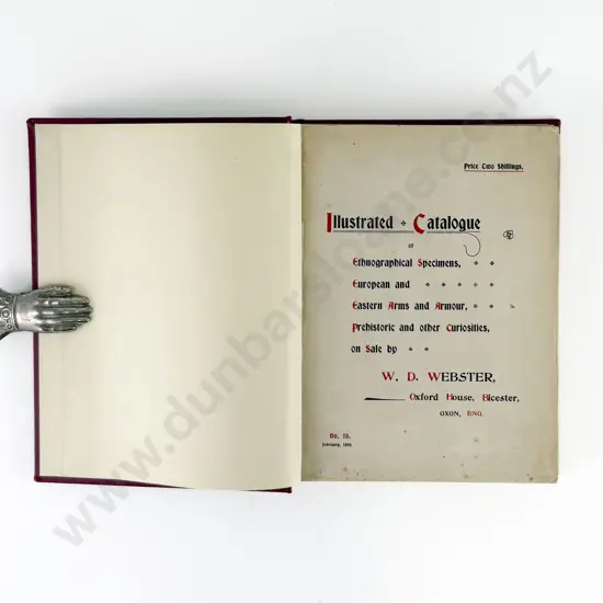 (-) Illustrated Catalogue of Ethnographical Specimens European and Eastern Arms and Armour Prehistoric and other Curiosities on sale by W. D. Webster