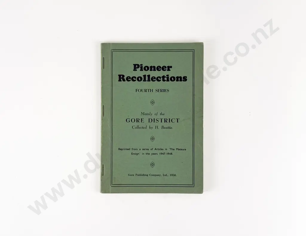 Beattie Herries - Pioneer Recollections Image 1++