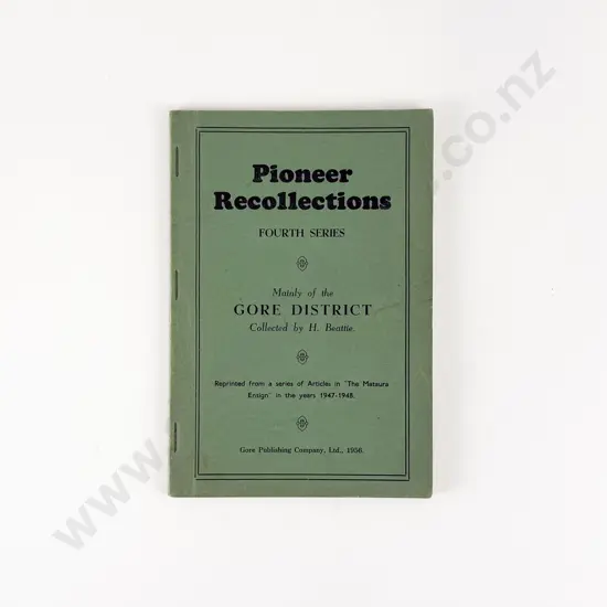 Beattie Herries - Pioneer Recollections