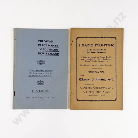 2 Booklets By Herries Beattie