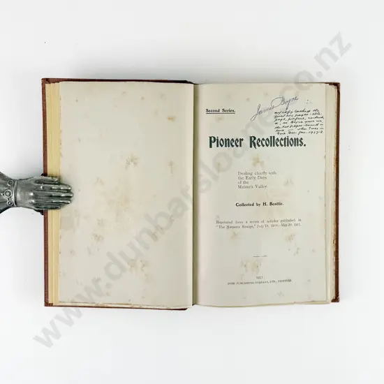 Beattie, Herries, Pioneer Recollections & Southern Pioneers (2)