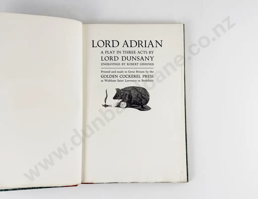Lord Dunsany - Lord Adrian A Play In Three Acts Image 1++