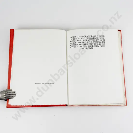 Earle John - Micro-cosmographie