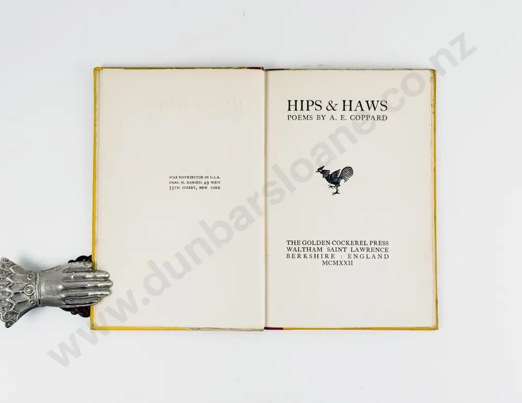 Coppard A E - Hips & Haws (Poems) Image 1++