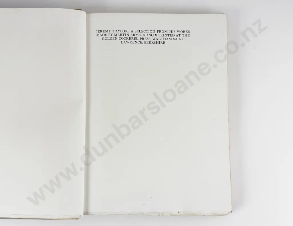 Taylor Jeremy - A Selection From His Works Image 1++