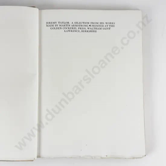 Taylor Jeremy - A Selection From His Works