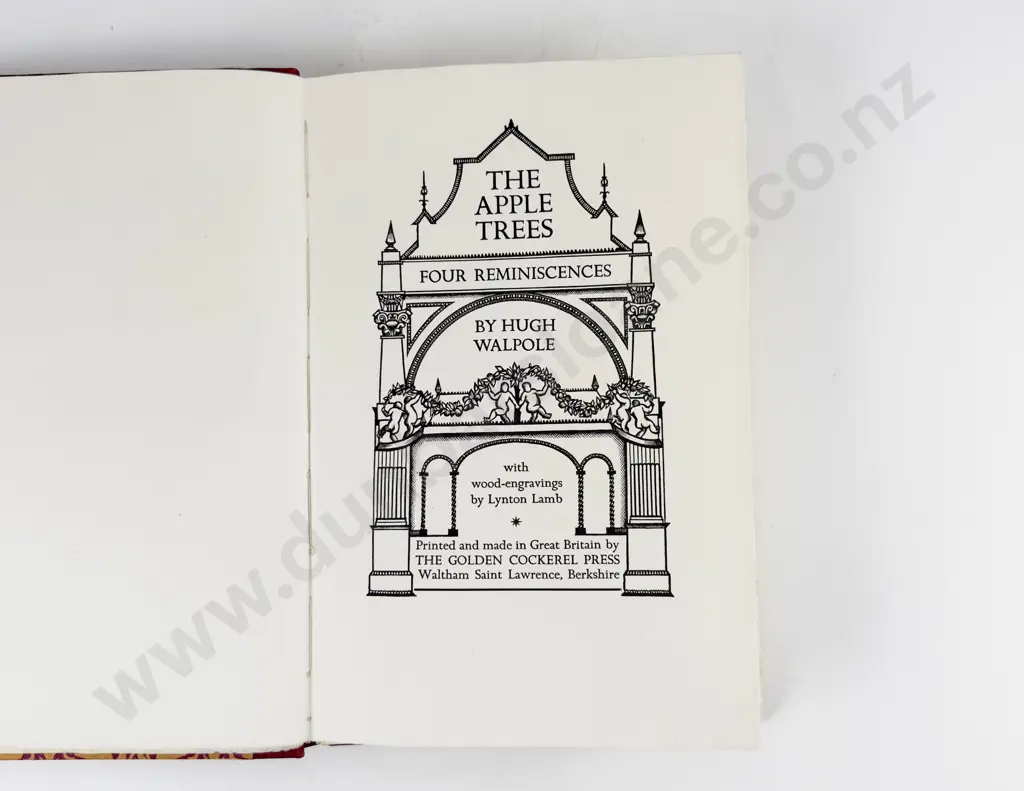 Walpole Hugh - The Apple Trees Four Reminiscences Image 1++