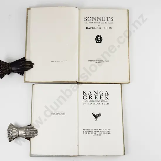 2 Golden Cockerel Press Volumes by Havelock Ellis