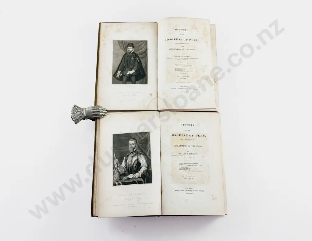 Prescott William Hickling - History of the Conquest of Peru (2 Volumes) Image 1++