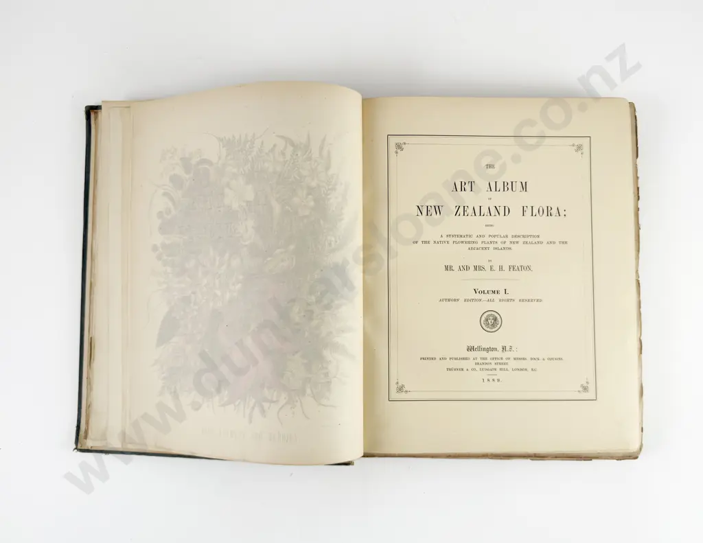 Featon Mr And Mrs E H - The Art Album of New Zealand Flora Image 1++