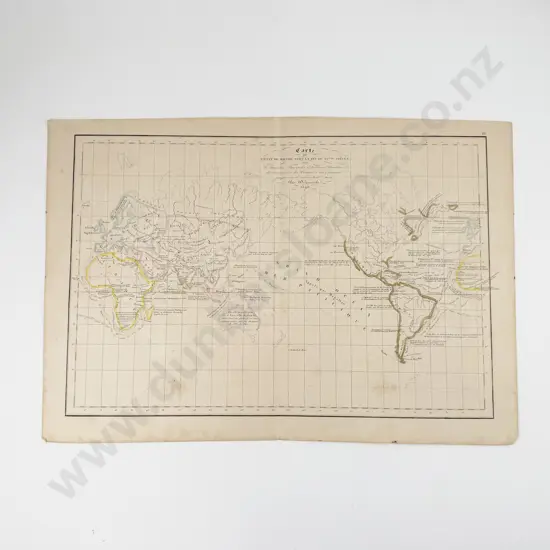 Charles Francois Delamarche - L'Etat Du Monde Vers La Fin Du XVeme Siecle 1848