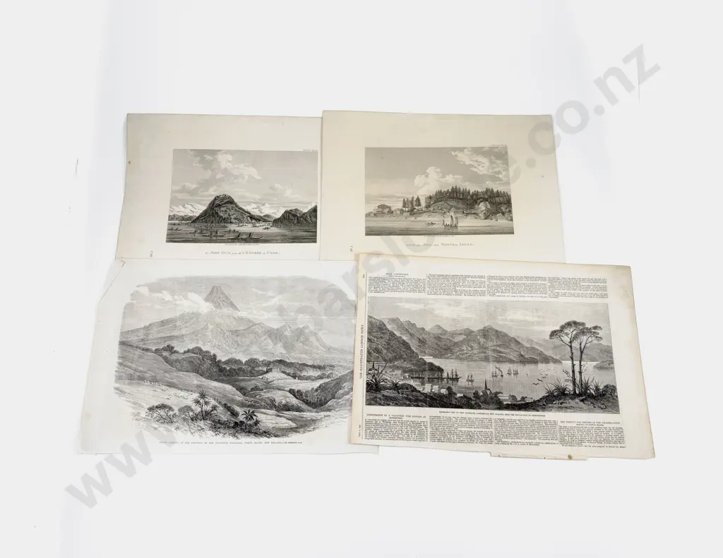 15 Various NZ Engravings - Illustrated London News Pages c1860s Etc Image 1++