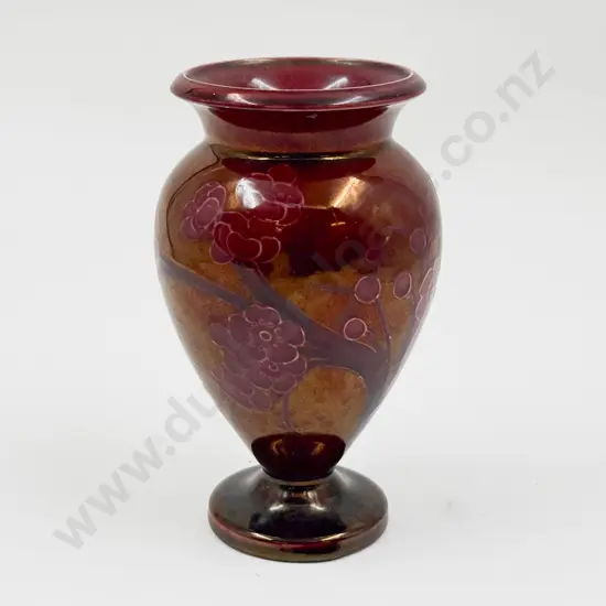 Red Lustre Moorcroft Vase