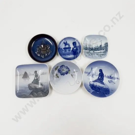 Five Royal Copenhagen Pin Dishes with One B&G Similar
